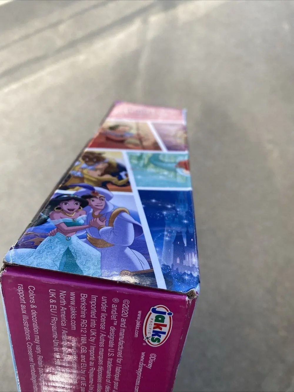 DISNEY PRINCESS GIRLS 8 PC TEA SET SERVICE FOR 2 INORIG PKG TEAPOT CUPS  SAUCERS